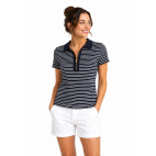 "YUTI" WOMEN'S NAUTICAL SHORT SLEEVE T-SHIRT BLUE/WHITE