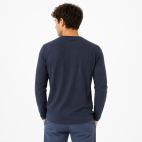 “CLARKE” NAVY BLUE T-SHIRT WITH LIGHTHOUSE FOR MEN