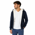 "ALVIN" MEN'S NAVY BLUE KNIT JACKET Hublot Mode Marine