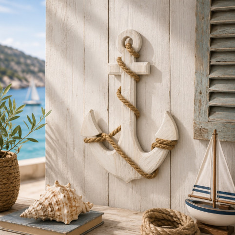 ANCRE MARINE EN BOIS