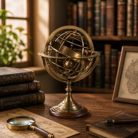 ESFERA "ARMILLARY" NÁUTICA EN LATÓN