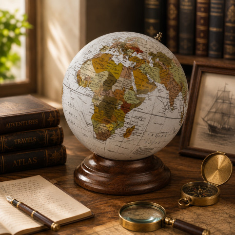 NAUTICAL DECORATIVE TERRESTRIAL GLOBE