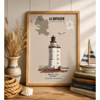 LÁMINA POSTER FARO DEL STIFF (Bretaña)