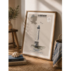 ECKMÜHL LIGHTHOUSE POSTER – PENMARC’H  - Brittany