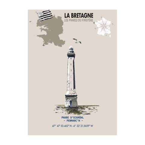 AFFICHE PHARE D’ECKMÜHL – PENMARC’H - Finistère