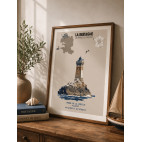 LA VIEILLE LIGHTHOUSE POSTER – PLOGOFF  - Brittany