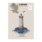LÁMINA FARO DU FOUR – PORSPODER (Bretaña)