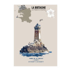 LÁMINA FARO DE LA VIEILLE – PLOGOFF (Bretaña)