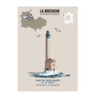 copy of LA CROIX LIGHTHOUSE POSTER – BRÉHAT ISLAND  - Brittany