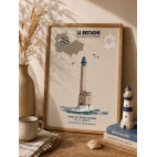 LÁMINA FARO DE ROCHES-DOUVRES – ISLA DE BRÉHAT  (Bretaña)