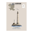 AFFICHE PHARE DE L’ÎLE VIERGE – PLOUGUERNEAU - Finistère