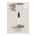 ÎLE DE SEIN LIGHTHOUSE POSTER – FINISTÈRE - Brittany