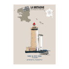 PETIT MINOU LIGHTHOUSE POSTER – PLOUZANÉ - Brittany