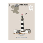 AFFICHE PHARE DU CRÉAC’H – OUESSANT - Finistère