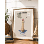 AFFICHE PHARE DE LA JUMENT – OUESSANT - Finistère