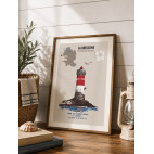 PIERRES NOIRES LIGHTHOUSE POSTER – LE CONQUET - Brittany