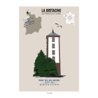 AFFICHE PHARE DES BAS-SABLONS à Saint-Malo - L'Ille et Vilaine