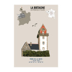 AFFICHE PHARE DE LA HAIZE à Saint-Malo - L'Ille et Vilaine