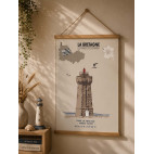 LÁMINA FARO DE MEAN RUZ – PERROS-GUIREC (Bretaña)