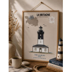 AFFICHE PHARE DE PEN-MEN – Île de Groix - Morbihan