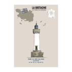 PORT-HALIGUEN LIGHTHOUSE POSTER  - Brittany