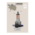 AFFICHE PHARE DES BIRVIDEAUX – Quiberon - Morbihan