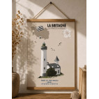 PORT-NAVALO LIGHTHOUSE POSTER  - Brittany