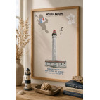 AFFICHE PHARE DES BALEINES- Île de Ré - Nouvelle-Aquitaine