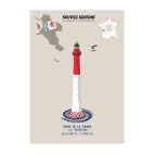 AFFICHE PHARE DE LA COUBRE - La Tremblade - Nouvelle-Aquitaine