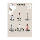 GIRONDE LIGHTHOUSES POSTER  - Nouvelle-Aquitaine