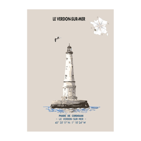 CORDOUAN LIGHTHOUSE POSTER  - Gironde