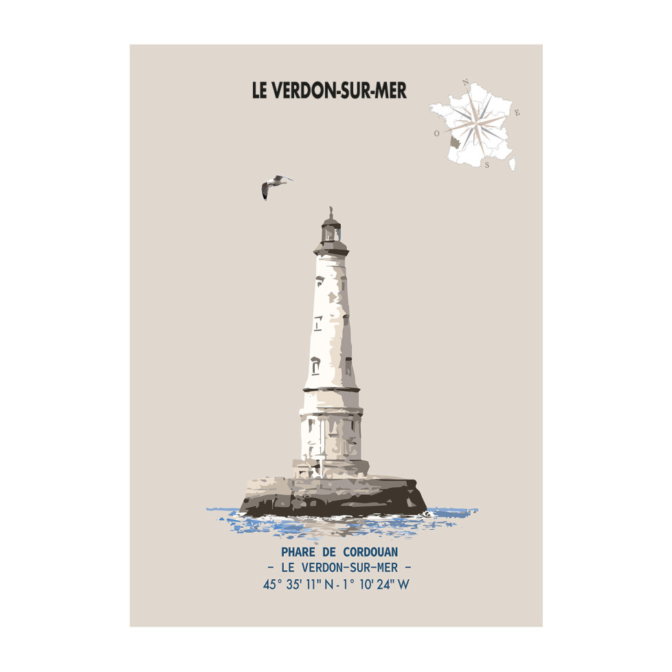 CORDOUAN LIGHTHOUSE POSTER  - Gironde