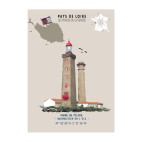 THE PILIER LIGHTHOUSE  POSTER  - Pays de Loire