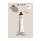THE GÂBIO LIGHTHOUSE  POSTER  - Pays de Loire