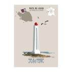 ARMANDÈCHE LIGHTHOUSE POSTER  - Vendée