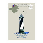 AFFICHE PHARE DU PLATEAU DU FOUR - Loire-Atlantique