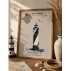 AFFICHE PHARE DU PLATEAU DU FOUR - Loire-Atlantique