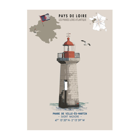 TOUR DU COMMERCE LIGHTHOUSE POSTER (France)
