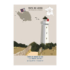 GROUIN DU COU LIGHTHOUSE POSTER (France)