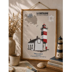 PENLAN LIGHTHOUSE POSTER - Brittany