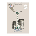 AFFICHE PHARE DU QUAI VALIN - La Rochelle - Nouvelle-Aquitaine