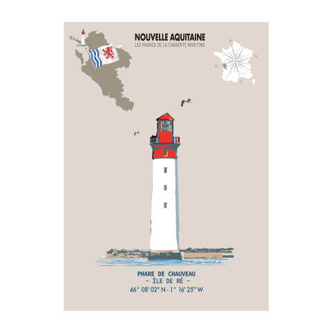 CHAUVEAU LIGHTHOUSE POSTER  - Nouvelle-Aquitaine