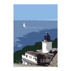 LÁMINA "FARO Y PLAYA"