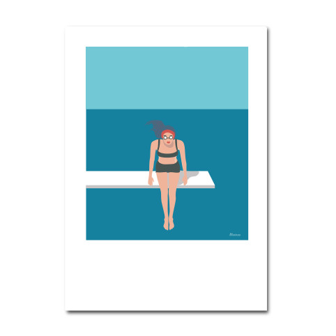 AFFICHE "PLONGEOIR" - Collection baigneuse
