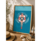 LÁMINA "EL SALVAVIDAS" - Colección La Bañista