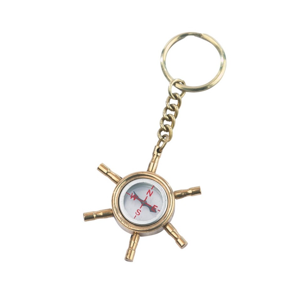 PORTE-CLEF NAUTIQUE TIMON BOUSSOLE