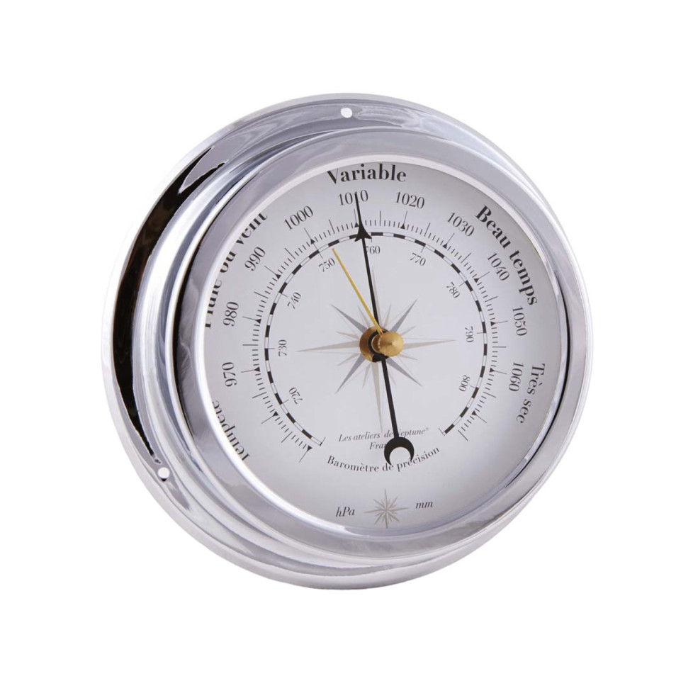 BARÓMETRO LATÓN CROMADO IMEX MARINE 14,5 CM