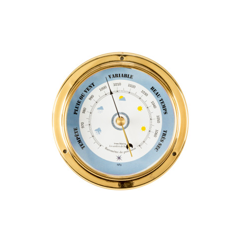 BARÓMETRO EN LATÓN IMEX MARINE 11,5 CM