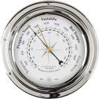 BAROMÈTRE LAITON CHROMÉ IMEX MARINE 14,5 cm