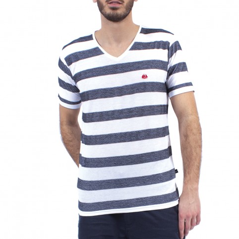 Nautica embroidered crewneck short sleeve T-shirt men's casual
